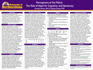 Perceptions of the police: The role of need for cognition and numeracy