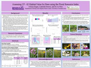 Assessing CP - 42 Habitat Value for Bees using the Floral Resource Index
