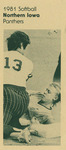 1981 Softball Northern Iowa Panthers by University of Northern Iowa