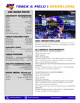 2025-26 UNI Track & Field Record Book by University of Northern Iowa
