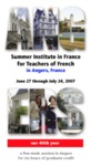 Summer Institute in France for Teachers of French [poster, 2007] by Roy R. Behrens