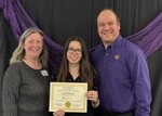 2024 Runner-up Award Winner, Sara Petersen, at the Mary Ann Bolton Undergraduate Research Award Ceremony [Photo 2] by University of Northern Iowa. Rod Library.