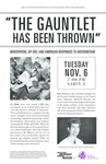 "The Gauntlet has been Thrown": Newspapers, Op-eds, and American Responses to Antisemitism [poster] by University of Northern Iowa. Center for Holocaust and Genocide Education.