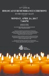 11th Annual Holocaust Remembrance Ceremony in the Cedar Valley [poster]