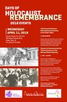 Days of Holocaust Remembrance 2018 Events [poster] by University of Northern Iowa. Center for Holocaust and Genocide Education.