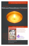 8th Annual Holocaust Remembrance Ceremony in the Cedar Valley [poster] by Center for Holocaust and Genocide Education, University of Northern Iowa