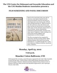 Among the Righteous: Film Screening and Panel Discussion [poster] by University of Northern Iowa. Center for Holocaust and Genocide Education.