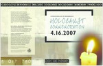 International Day of Remembrance: Holocaust Commemoration [poster] by University of Northern Iowa. Holocaust Remembrance and Education Program.