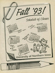 UNI Schedule of Classes, Fall 1993