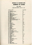 UNI Schedule of Classes, Fall 1983