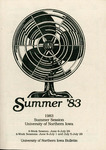 UNI Schedule of Classes, Summer 1983