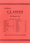 Iowa State Teachers College Schedule of Classes, Fall 1950 by Iowa State Teachers College