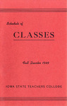 Iowa State Teachers College Schedule of Classes, Fall 1949
