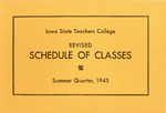 Iowa State Teachers College Revised Schedule of Classes, Summer 1943