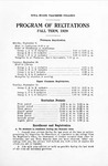Iowa State Teachers College Program of Recitations, Fall 1929