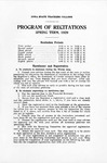Iowa State Teachers College Program of Recitations, Spring 1929 by Iowa State Teachers College