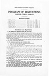 Iowa State Teachers College Program of Recitations, Winter 1928-29