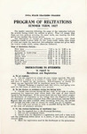 Iowa State Teachers College Program of Recitations, Summer 1927