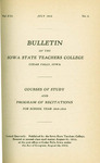 Courses of Study and Program of Recitations, 1915-1916 by Iowa State Teachers College
