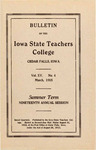 Summer Term, Nineteenth Annual Session, 1915 by Iowa State Teachers College