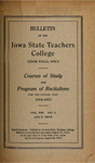 Courses of Study and Program of Recitations, 1914-1915 by Iowa State Teachers College