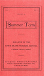 Summer Term, 1905 by Iowa State Normal School