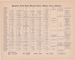 Program, Iowa State Normal School, Winter Term, 1898-99