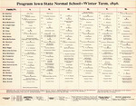 Program, Iowa State Normal School, Winter Term, 1896