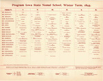 Program, Iowa State Normal School, Winter Term, 1895