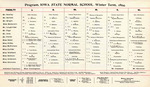 Program, Iowa State Normal School, Winter Term, 1894