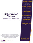 UNI Schedule of Classes: Policies and Procedures, Summer 2024 by University of Northern Iowa
