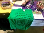 Fall 2021 Clothesline Project Shirt Decorating Tabling Event [02 Photo] by University of Northern Iowa. Women's and Gender Studies.