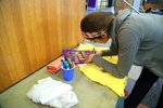 Fall 2016 Clothesline Project Shirt Decorating [Photo 10] by University of Northern Iowa. Women's and Gender Studies.