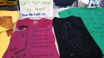 Fall 2013 Clothesline Project Shirt Decorating [Photo 04] by University of Northern Iowa. Women's and Gender Studies.