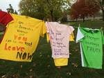 Fall 2013 Clothesline Project Bearing Witness Day by University of Northern Iowa. Women's and Gender Studies.