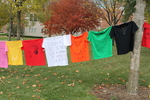 Fall 2013 Clothesline Project Bearing Witness Day [Photo 12] by University of Northern Iowa. Rod Library.