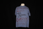 UNI Clothesline Project T-Shirt, 2012-2021 [Photo 028, Front] by University of Northern Iowa. Rod Library.