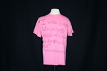 UNI Clothesline Project T-Shirt, 2012-2021 [Photo 044, Front] by University of Northern Iowa. Rod Library.