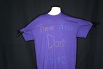 UNI Clothesline Project T-Shirt, 2012-2021 [Photo 007, Front] by University of Northern Iowa. Rod Library.