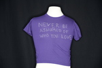 UNI Clothesline Project T-Shirt, 2012-2021 [Photo 011, Front] by University of Northern Iowa. Rod Library.