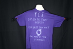 UNI Clothesline Project T-Shirt, 2012-2021 [Photo 019, Front] by University of Northern Iowa. Rod Library.
