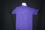 UNI Clothesline Project T-Shirt, 2012-2021 [Photo 021, Front] by University of Northern Iowa. Rod Library.