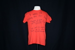 UNI Clothesline Project T-Shirt, 2012-2021 [Photo 007, Front] by University of Northern Iowa. Rod Library.