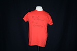 UNI Clothesline Project T-Shirt. 2012-2021 [Photo 011, Front] by University of Northern Iowa. Rod Library.