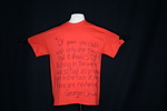 UNI Clothesline Project T-Shirt, 2012-2021 [Photo 017, Front] by University of Northern Iowa. Rod Library.