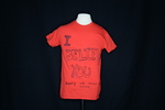UNI Clothesline Project T-Shirt, 2012-2021 [Photo 025, Front] by University of Northern Iowa. Rod Library.