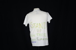 UNI Clothesline Project T-Shirt, 2012-2021 [Photo 002, Back] by University of Northern Iowa. Rod Library.