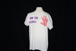 UNI Clothesline Project T-Shirt, 2012-2021 [Photo 003, Front] by University of Northern Iowa. Rod Library.