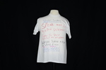 UNI Clothesline Project T-Shirt, 2012-2021 [Photo 021, Front] by University of Northern Iowa. Rod Library.