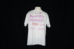 UNI Clothesline Project T-Shirt, 2012-2021 [Photo 023, Front] by University of Northern Iowa. Rod Library.